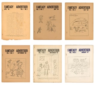 Fantasy Advertiser Volume 1 Complete Set, Sci Fi