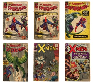 Marvel & DC Vintage Comic Book Lot, 1960's