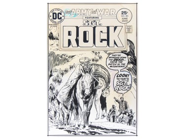 1975 Our Army At War #281 Cover Art, Joe Kubert