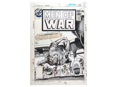 1979 Men of War #18 Cover Art, Joe Kubert