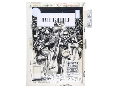 1987 Sgt. Rock #416 Cover Art, Joe Kubert