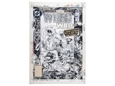 1981 Weird War Tales #100 Cover Art, Joe Kubert