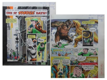 1980 Weird Worlds, Scholastic 2 Pages Full Color