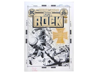 1974 Our Army At War #274 Cover Art, Joe Kubert