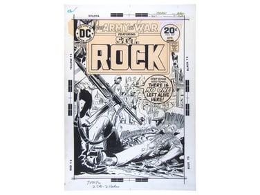 1974 Our Army At War #267 Cover Art, Joe Kubert