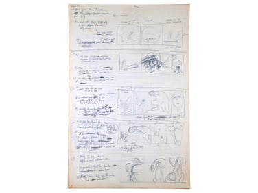 Joe Kubert, Tor #3 Preliminary Layout w/Notes