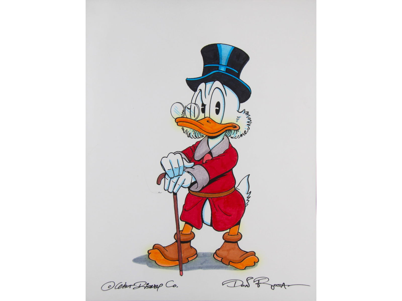 Don Rosa - Uncle Scrooge Color Sketch (1 of 1)