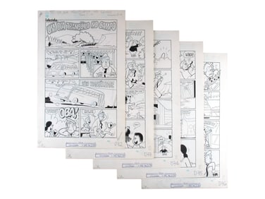 Little Lulu / Luluzinha Original 5 Page Story Art