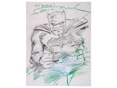 Frank Miller - Original Batman Sketch, Signed