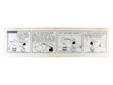 1964 Charles Schulz Peanuts Daily Comic Strip Art