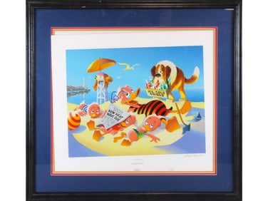 Carl Barks Signed Serigraph "Heat Wave" Ltd Ed