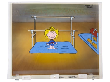 Peanuts Production Cel w/Key Master Background