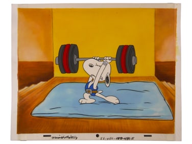 Peanuts Production Cel w/Key Master Background