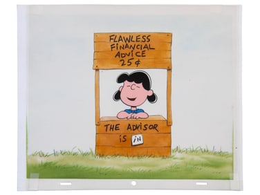 Peanuts Production Cel w/Key Master Background