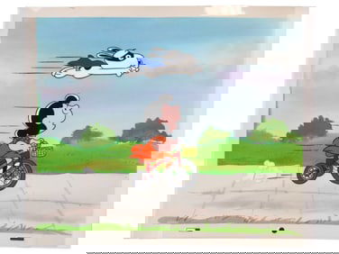 Peanuts Production Cel w/Key Master Background