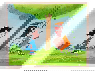 Peanuts Production Cel w/Key Master Background