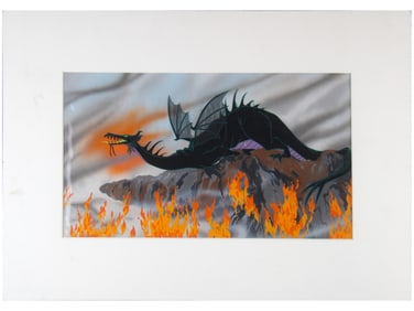 Orig Sleeping Beauty Maleficent Production Pan Cel