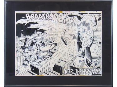 Marvel Team-Up #48 Original Art Double Spread Page