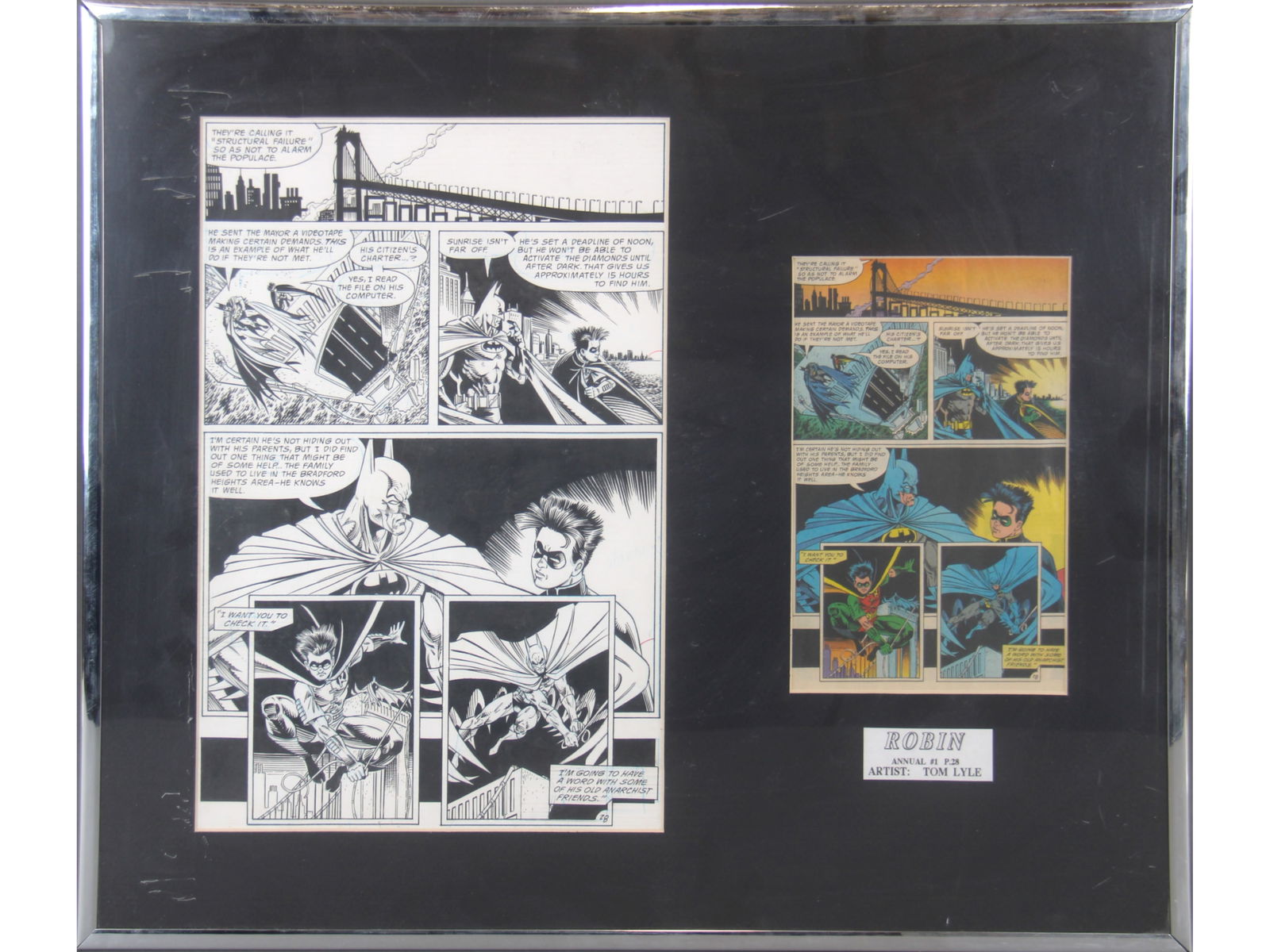 Robin Annual #1 Original Art Story Page (1 of 2)