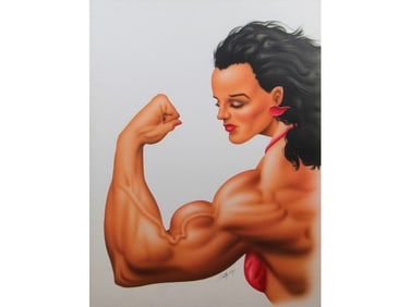 Lyman Dally. Original Airbrush Illustration