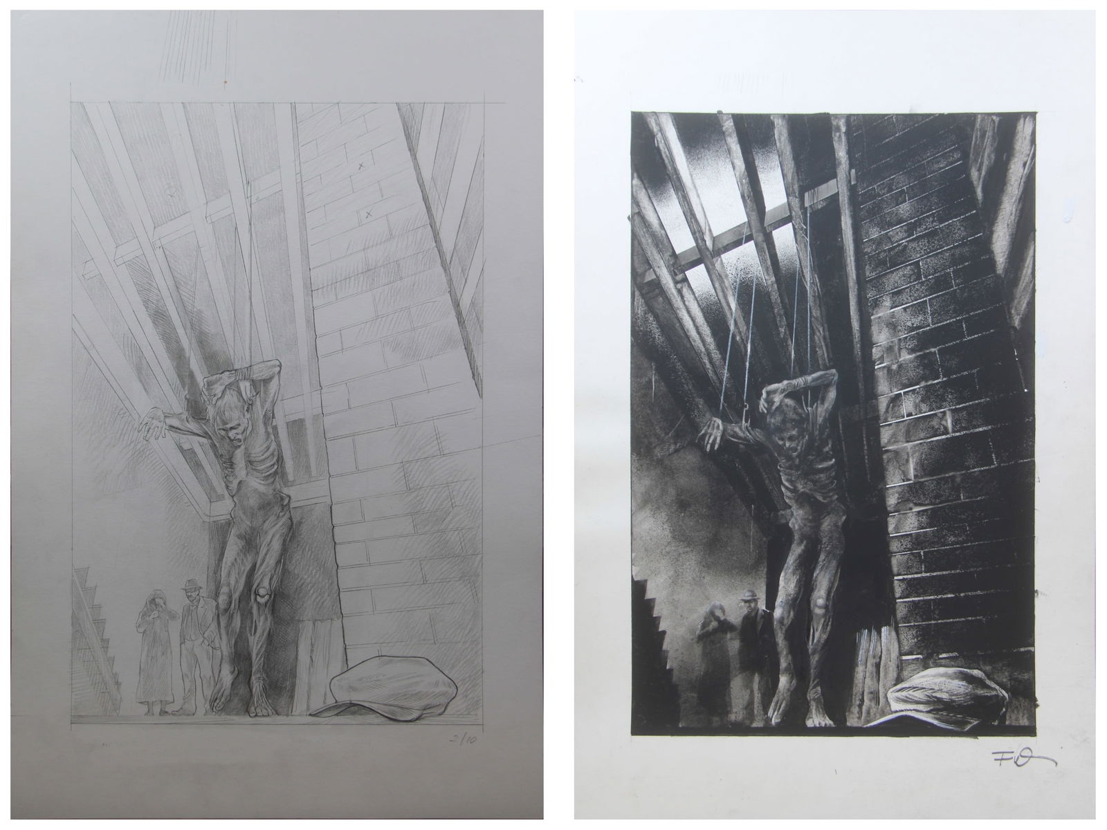 Attila Futaki Severed #2 Splash Page 10 Original (1 of 3)