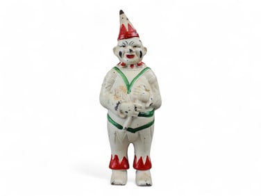 Cast Iron Clown Still Bank