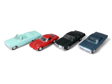 Lot of (4) Plastic Vintage Promo Cars