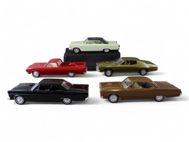 Lot of (5) Plastic Vintage Promo Cars