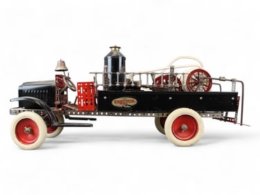 A.C. Gilbert Erector White Fire Pumper Truck