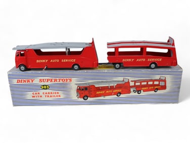 Dinky Supertoys 983 Car Carrier w/ Trailed Boxed