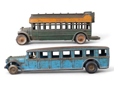 Arcade and Freidag Cast Iron Buses