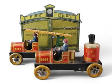 Bing Tin Litho Fire Department Garage & Vehicles