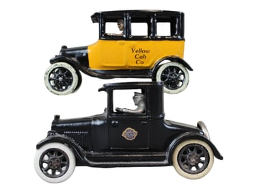 (2) Arcade Cast Iron Cars