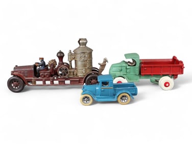(3) Cast Iron Vehicles