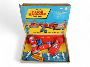 Boxed Auburn 533 Fire Engine & 942 Service Sets