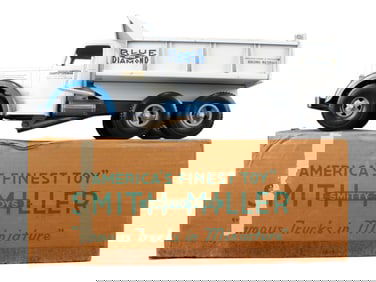 Boxed Smith Miller Blue Diamond Mack Dump Truck