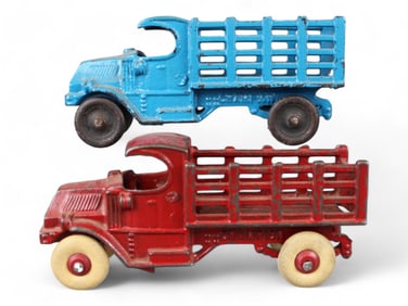 (2) Champion Cast Iron Stake Trucks