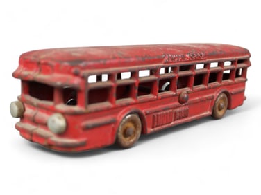 A.C. Williams Cast Iron Twin Coach Bus