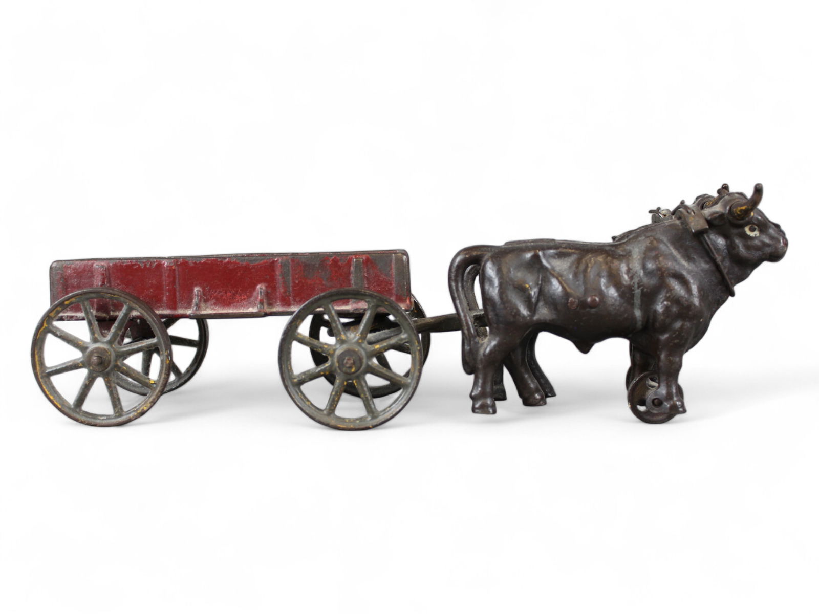 Kenton Cast Iron Ox Cart (1 of 5)