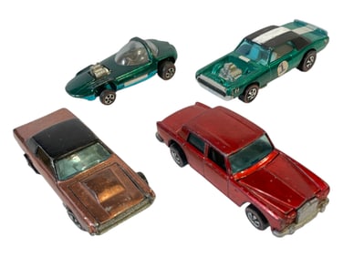 4 Vintage Mattel Hot Wheels Red Lines