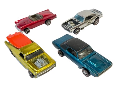4 Vintage Mattel Hot Wheels Red Lines
