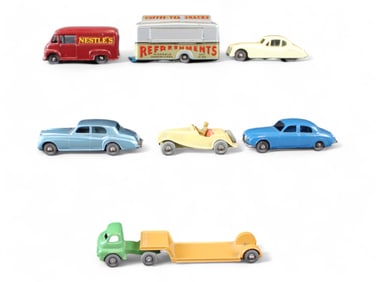 (7) Matchbox Grey Plastic Wheels