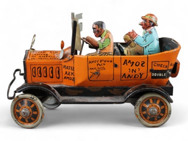 Marx Tin Litho Amos & Andy Fresh Air Taxi
