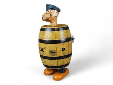 Chein Popeye in Barrel Walker