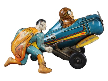 Marx Superman Rollover Plane