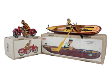 (2) Boxed Modern Paya Wind Up Toys