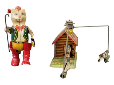 (2) Tin Wind Up Toys