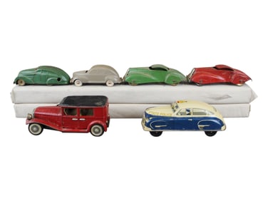 (6) Toy Vehicles Tin and Diecast
