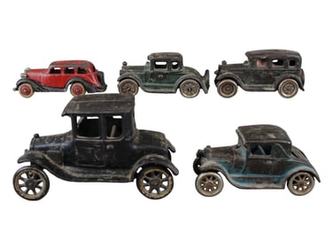(5) Cast Iron Vehicles