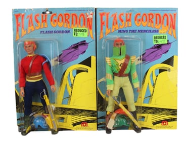 Mego Flash Gordon & Ming the Merciless Carded